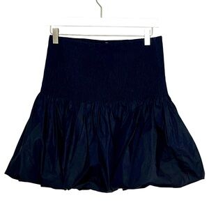 MARE MARE X ANTHRPOLOGIE Black Bubble Hem Skirt